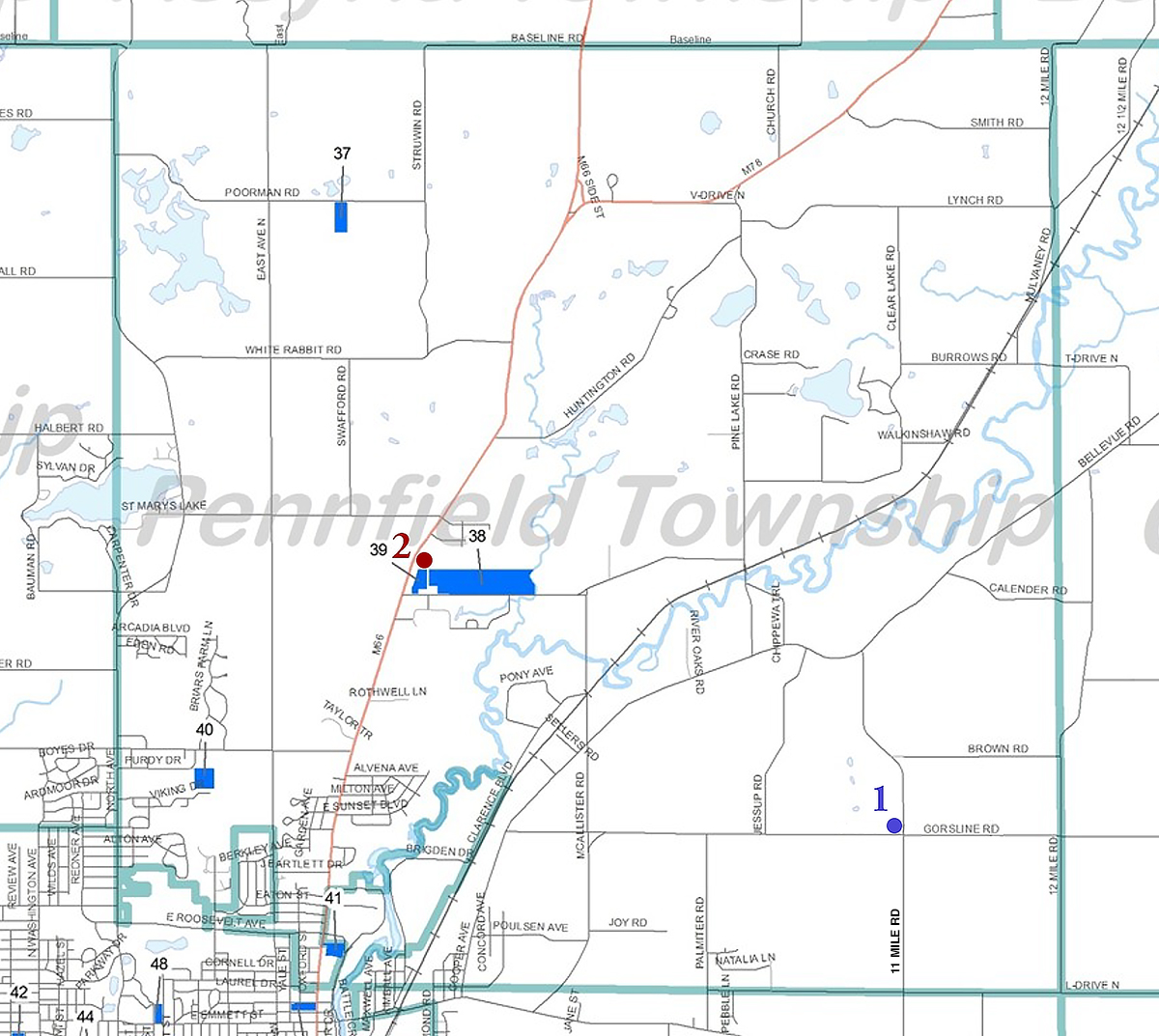 Pennfield Township Map